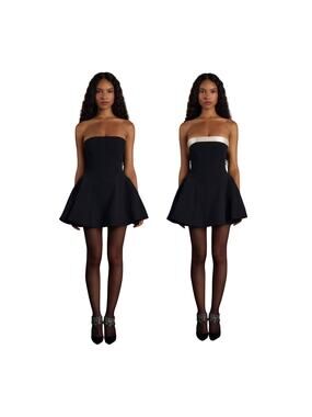 Mirror Palais Elegant Black Opera Mini Dress Size S